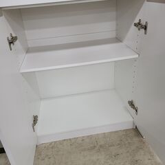 J9968【リユースのサカイ柏店】NITORI　ニトリ　食器棚　キャビネット　フォルムN　SK1860 WH　クリーニング済み　参考価格19,990円の画像