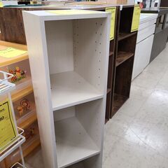 J9974【リユースのサカイ柏店】スリム3段カラーBOX　クリー...