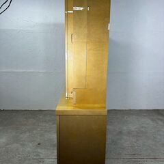 『KitFurniture』北谷家具 キットファニチャー カップボード 大型キュリオケース キュリオケース 飾棚 飾り棚  リビングボート 収納棚 バックミラー RWcup7の画像