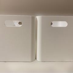 収納ボックス ホワイト 2セットの画像