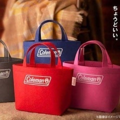コールマン フェルト トート  青