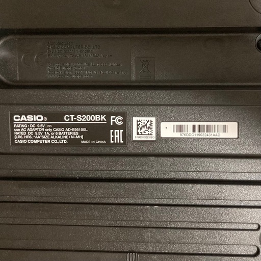  CASIO 電子キーボード　Casiotone CT-S200BK CMS対応ケーブル付き（下記詳細）