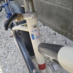 子供、練習用自転車の画像
