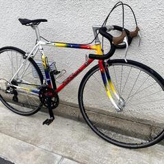 クロモリロードバイク　ヴィンテージ　ラグ付き　460 　クロスバ...