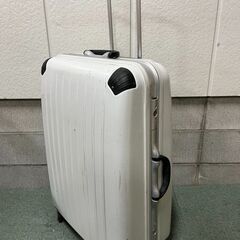 HINOMOTO スーツケース 4輪 キャリーケース ホワイト TSAロック 鍵無し 幅53cm×奥行27cm×高さ78cm の画像