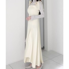 新品 肩リボン ワンピース