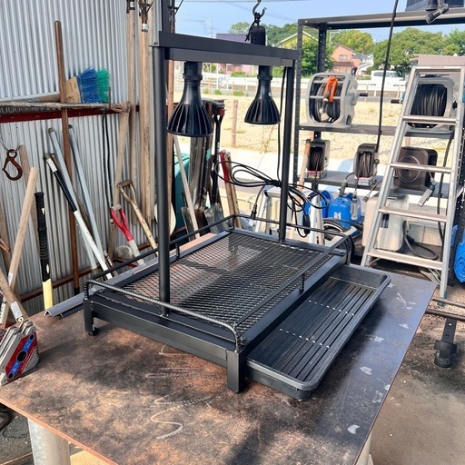 アイアン植物棚、水受けトレー付き、ライティングレール付き！ライト高