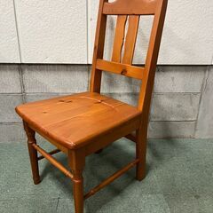 千趣会 木製 ダイニングチェア 天然木（パイン材） 幅44cm×奥行51.5cm×高さ90cm（座高42.5cm）の画像