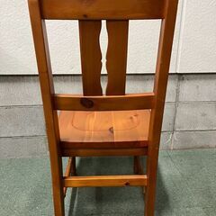 千趣会 木製 ダイニングチェア 天然木（パイン材） 幅44cm×奥行51.5cm×高さ90cm（座高42.5cm）の画像