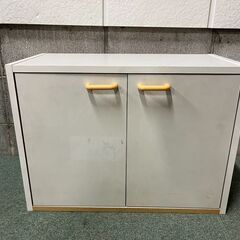木製 2段 収納棚 ボックス 本棚 ホワイト 幅60cm×奥行3...