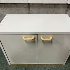 木製 2段 収納棚 ボックス 本棚 ホワイト 幅60cm×奥行30cm×高さ45cmの画像