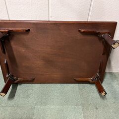 木製 座卓 ローテーブル 脚折りたたみ可 昭和レトロ 幅122cm×奥行76cm×高さ32cmの画像