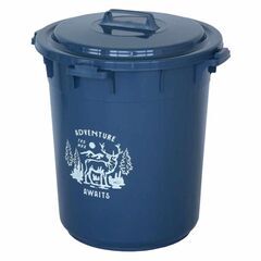 【新品未使用品】カラーペール 45L(フタ付)ナイトブルー【メダ...