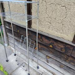 スチールラック　幅約70cm 奥行約30cm 高さ約140cmの画像