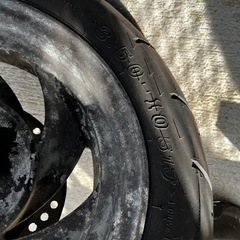 ※最終※新品※バイクタイヤ前後ホイルセットの画像