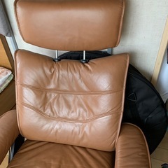 革製リクライニングソファ　の画像