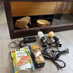 爬虫類ケージ　フトアゴヒゲトカゲ飼育セット　120×45×45 木製の画像
