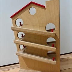 木のおもちゃ　玉転がしの画像