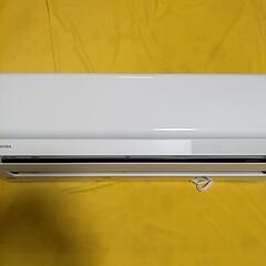 取付標準工事配管4m付き税別。6-8畳2024年式東芝。整備、クリーニング済。の画像