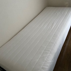 ベッド 脚付きマットレス スモール セミシングル 無印