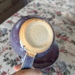 【美品】萩焼のマグカップ&ソーサーの画像