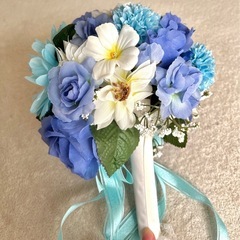 ブーケ　ブートニア　花冠　セットの画像