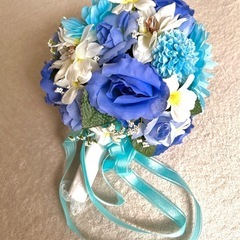 ブーケ　ブートニア　花冠　セットの画像