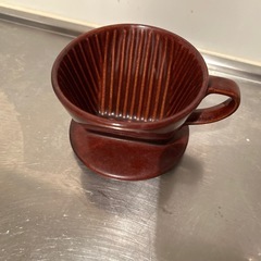 kalita コーヒードリッパー　ブラウン陶器製の画像