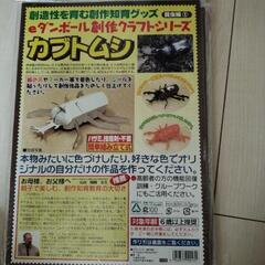 夏休み自由研究！工作カブトムシの画像