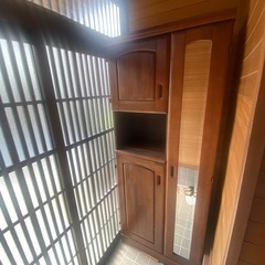 姿見付き　靴箱