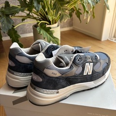 ニューバランス 992 グレー/ネイビー2025の画像