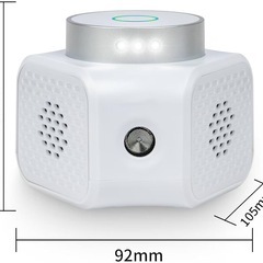 超音波マウス駆除器 ネズミ駆除 超音波 プラス ネズミ・害虫対策 電子式動物撃退器 強力超音波+圧力波+常夜灯 害虫防除 360°全方位カバレッジ 無毒無臭の画像
