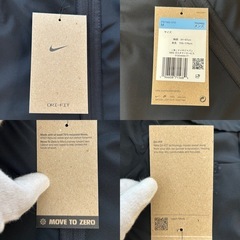 ナイキドライフィットフーデッドバーサタイルジャケットウインドブレーカースポーツ黒ブラックNIKEサイズMメンズユニセックス速乾ジムの画像