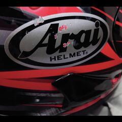 Arai RX-7X フルフェイス ヘルメット Lサイズ レッド 軽い快適の画像