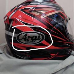 Arai RX-7X フルフェイス ヘルメット Lサイズ レッド 軽い快適の画像