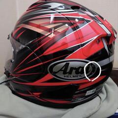 Arai RX-7X フルフェイス ヘルメット Lサイズ レッド 軽い快適の画像