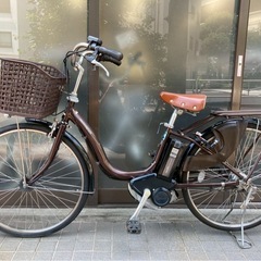 電動自転車　3474 ヤマハ PASナチュラ 26インチ ブラウン