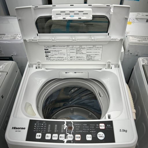 リユースのサカイ東金店 Hisense 洗濯機 19年製 5.5kg TJ13074