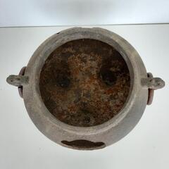 【25*70016】旧家蔵出し☆鉄風呂釜 重量:9.5kg 骨董 美術品の画像