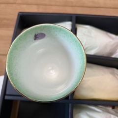 コップ5つ(翠泉の陶器のコップ)の画像