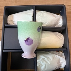コップ5つ(翠泉の陶器のコップ)