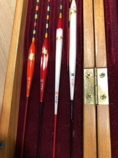 【美品】 【貴重】ヘラブナ用浮き 10本セット 山口作 孔雀羽根浮き 箱付きに