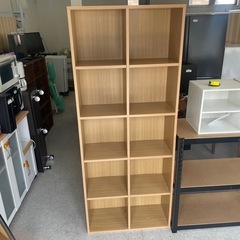 本棚　多目的棚　木目