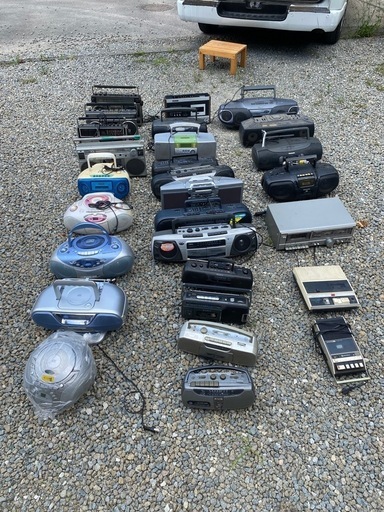 ラジカセ　テープレコーダー　大量　２８台　まとめ　 Panasonic SONY SANYO aiwa Victor 東芝　national ブラザー　SHARP HITACHI