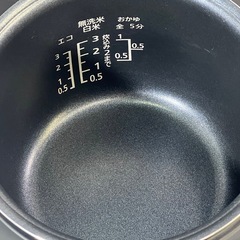 B193◇ニトリ 3合炊 炊飯器 2023年製 0.54L BN201BK  の画像