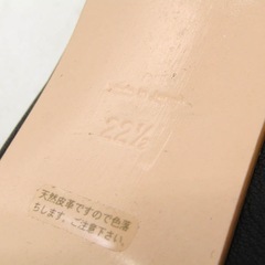 ジルスチュアート パンプス 本革 レザー 黒 レディース 22.5 ブラックの画像