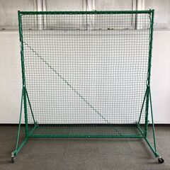 ★鐘屋産業 カネヤ 防球フェンス サイド一体極太フレーム 2m×2m ネット キャスター付きの画像