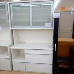 リユースのサカイ太田店★ジモティ割あり★ 松田家具 レンジボード ホワイト H197.5×D50×W117.5 クリーニング済み OJ9958の画像