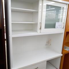 リユースのサカイ太田店★ジモティ割あり★ NITORI レンジボード ホワイト H180×D40×W100 クリーニング済み OJ9961の画像