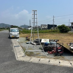 園芸用アルミ脚立中古